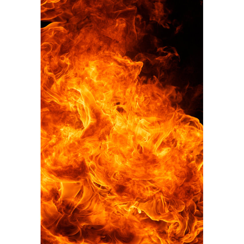 " Fire Flame " by Flukesamed, 12" H x 8" W
