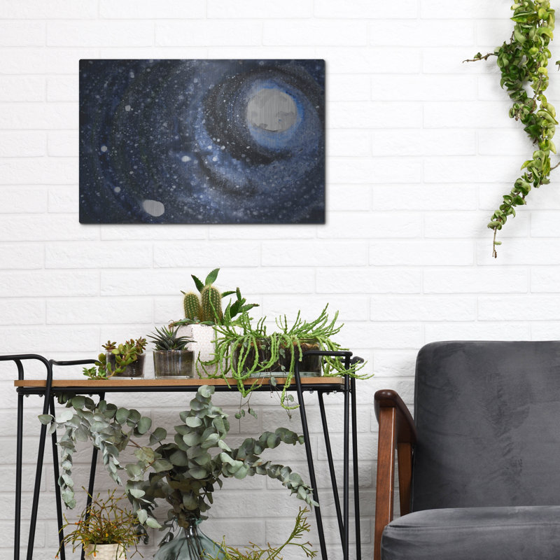 «Starry Night Sky 3» par Erin McGee Ferrell, art mural en métal, H 12 po x l 16 po