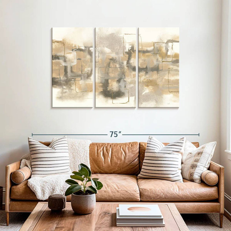 Avery Platinum Neutrals II, 36" H x 57" W