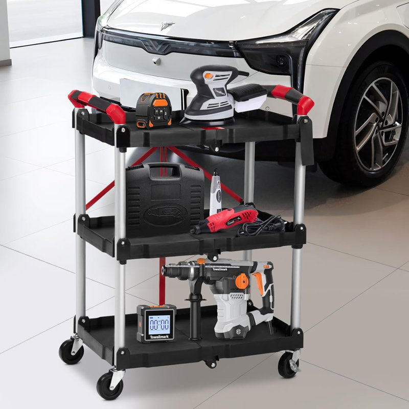 83.5cm H x 58.25cm W Utility Cart with Wheels