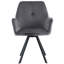 Audusinda 50cm H Polyester Blend Upholstered Metal Armchair
