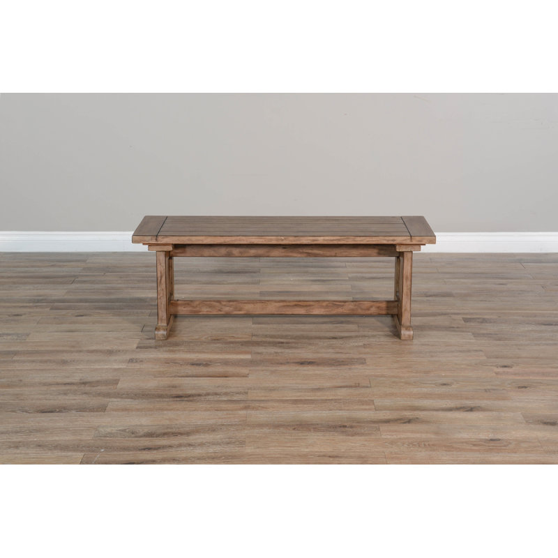 Edenbridge Wood Dining Side Bench, Buckskin