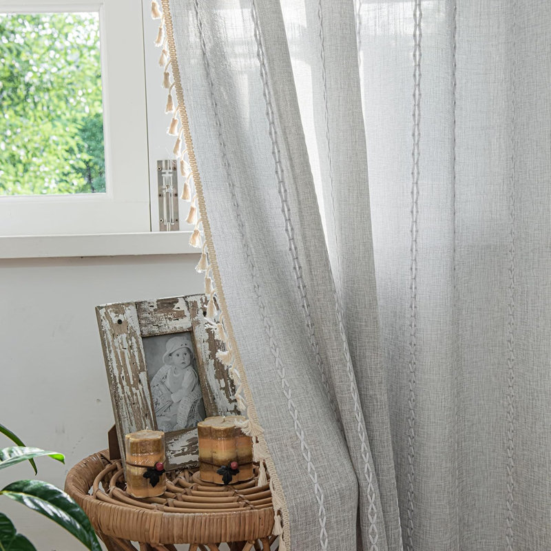 Bohemian Embroidered Curtains