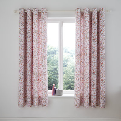 Enchanted Butterfly Two Panel Curtains