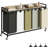 Laundry Hamper With Shelf, Laundry Basket 5 Section, Laundry Sorter With Pull-Out Removable Large 5 Color Bags And Movable Wheels, Metal Frame, 5 X 15.87 Gallons (60L)-793788872