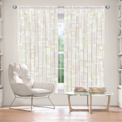 Paire de rideaux obscurcissant en polyester Wahler