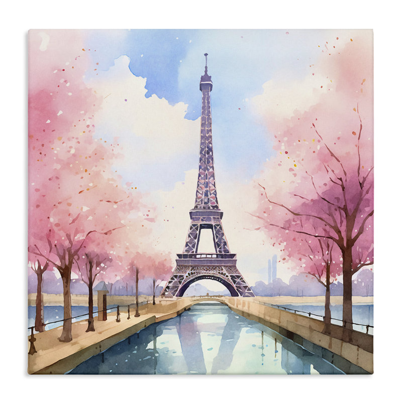 «Paris Rendezvous Scene», art mural par Andrea Haase, H 24 po x l 24 po