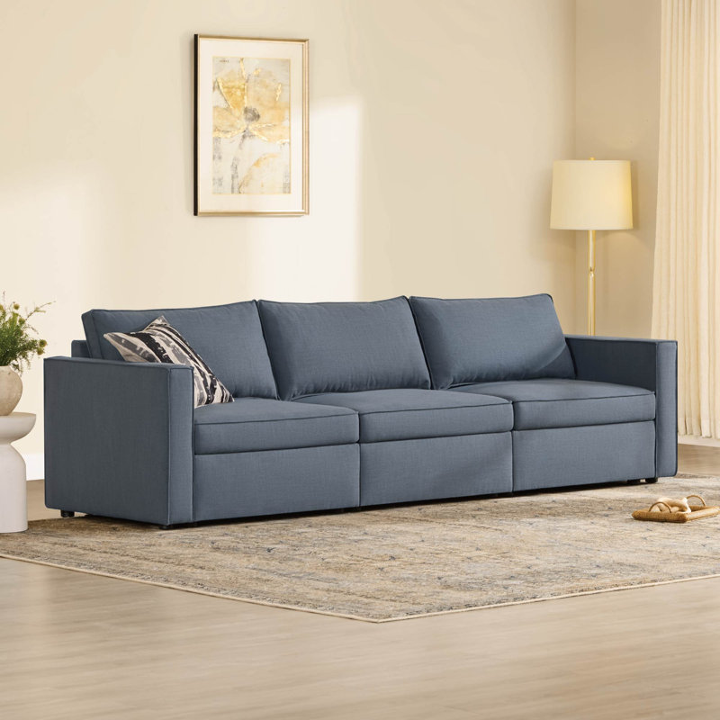 Canapé modulaire convertible avec rangement