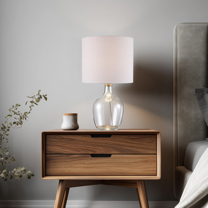 Lampe de table cylindrique à 1 lumière Aven