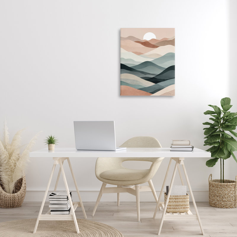 «Silent Dawn Landscape» par Denise Dundon, H 30 po x l 24 po
