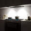 Hotte de cuisine encastrable 30 pouces 800 CFM à 4 vitesses en acier inoxydable noir avec bouton poussoir et lumières DEL-123322386-123322387