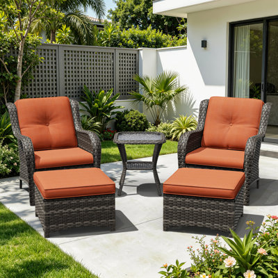 Anahit 5-Piece Outdoor Conversation Seating Group with Cushions