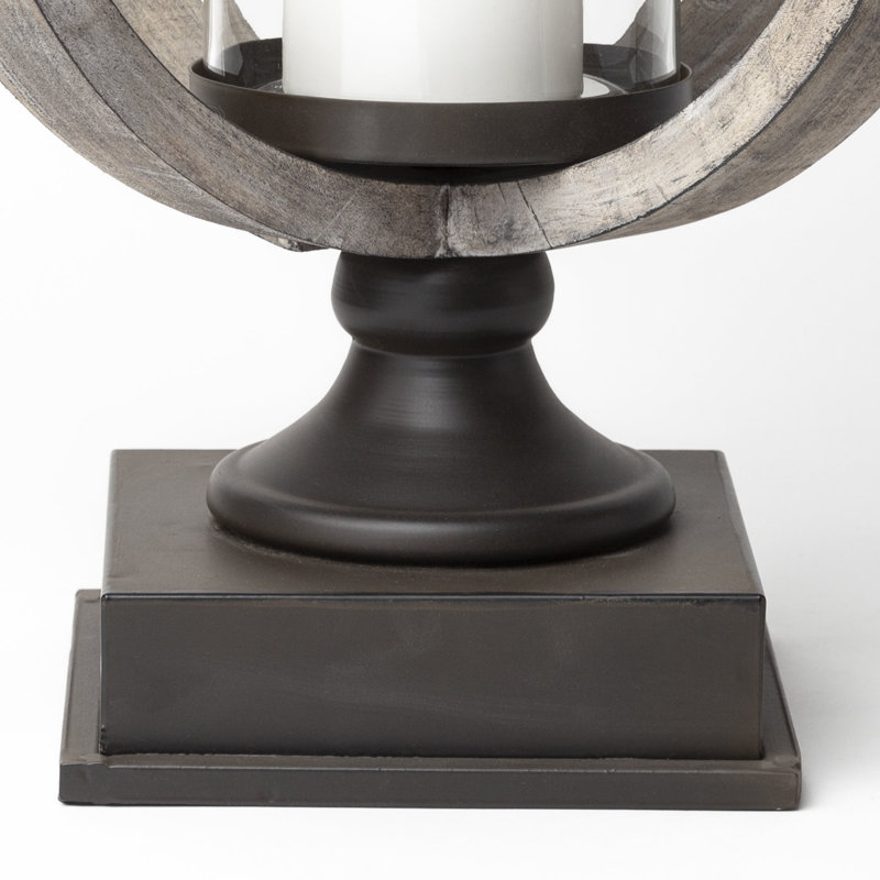 Hurricane Candle Holder, 25'' H x 11'' W x 11'' D