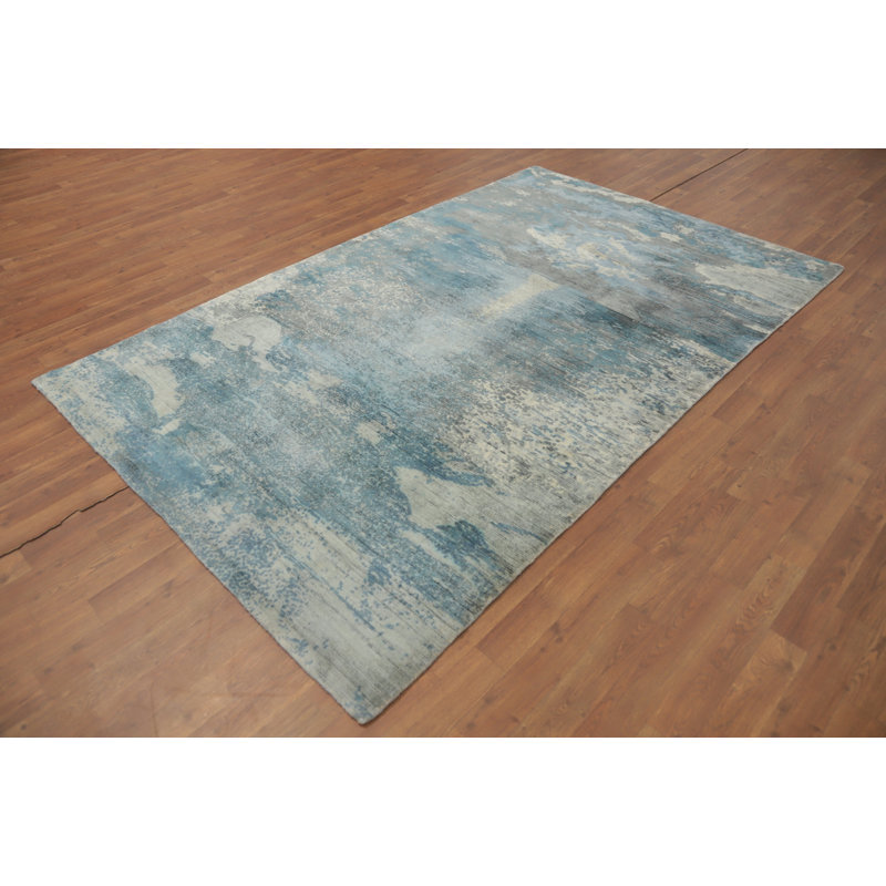 Tapis bleu 5 x 8