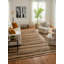 Aquila Striped Area Rug in Natural Black-1327926892