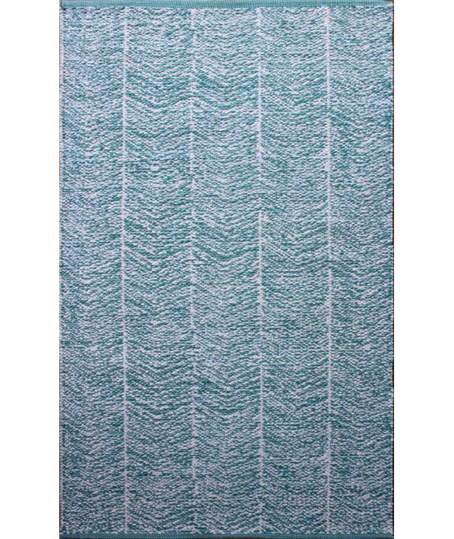 Tapis bleu tissé à la main Parker