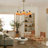 5-head European-american Retro Pendant Light (height Adjustable)