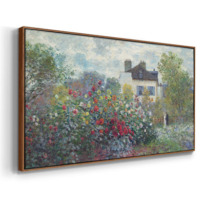 Le jardin de l'artiste à Argenteuil - Toile tendue avec châssis, prête à être accrochée