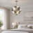 23.6" Modern Silver Bubble Molecular Chandelier
