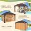 10 pi. L 13 pi. D Pavillon de jardin en aluminium