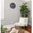 QXA823KLH Wall Clock, Black