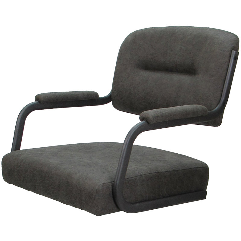 Tabouret de bar pivotant 30 po Jomiah, Gris, Gris