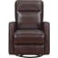 Fauteuil inclinable oscillant en cuir Ashby-104707244