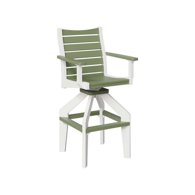 Très grand fauteuil pivotant Berlin Gardens Bristol, Blanc / Sauge
