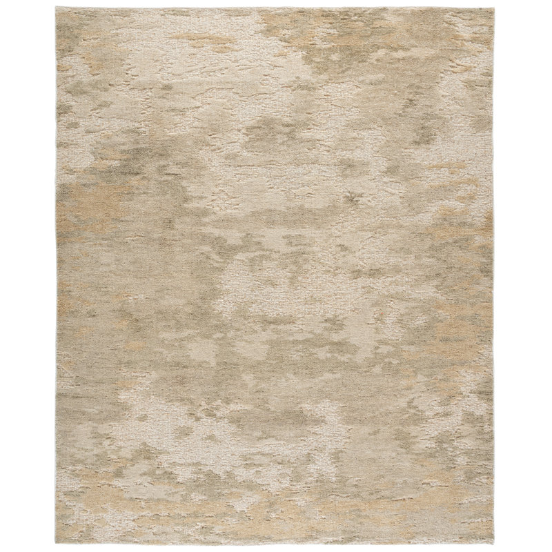 Handmade Abstract Area Rug, Rectangle 6' x 9'
