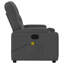 Fauteuil inclinable de massage à 6 points vidaXL pour le salon, dossier et repose-pieds réglables, porte-gobelet-97814391
