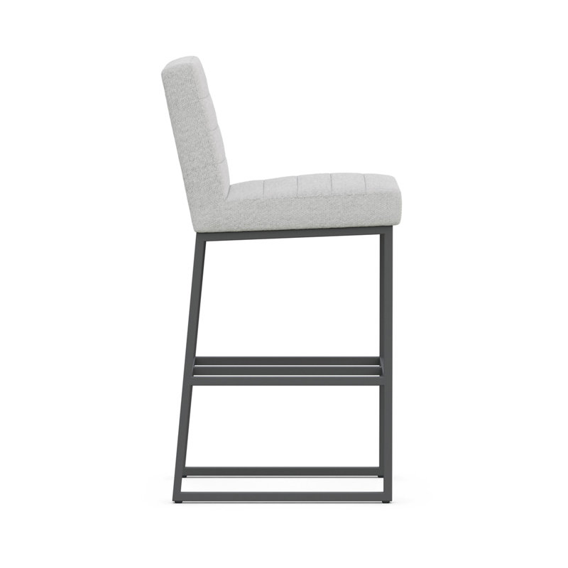 Mason Upholstered Stool with Metal Frame, Bar Stool (29.9" Seat Height)