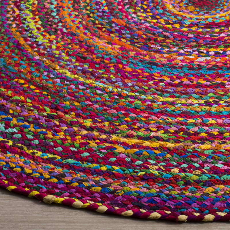 Fiqueroa Cotton Indoor Rug, Round 4'