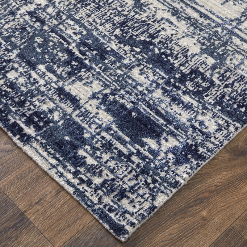 Eastfield Wool Abstract Area Rug, Rectangle 4' x 6'