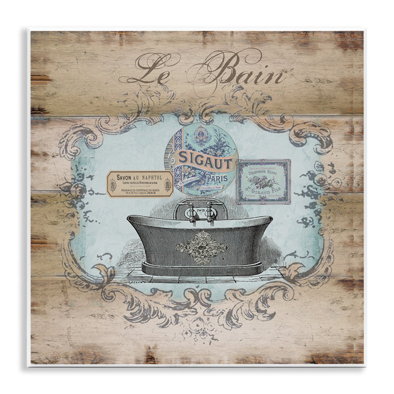 « Le Bain Wood Look Bath », impression sur toile
