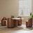 Swivel Upholstered Dining Chair With Backrest, 360 Degree Swivel Side Chair For Dining Room, Balcony, Parlour