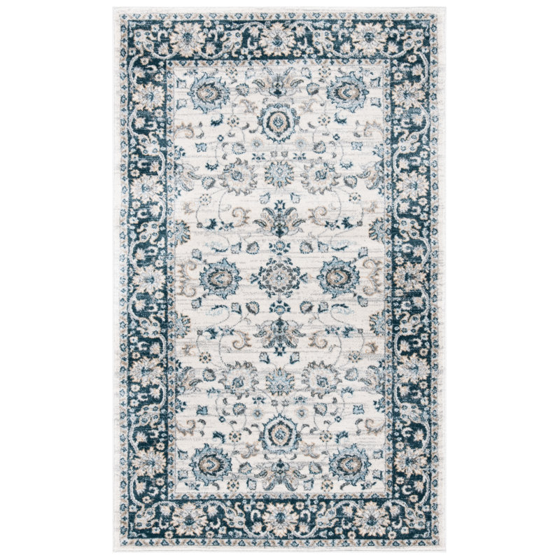 Swinehart Oriental Hand Woven Area Rug, Rectangle 61 x 91 cm
