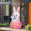 Lapin de Pâques de 4 pi de hauteur avec lumières DEL intégrées