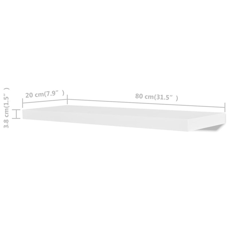 Jarelis 4 Piece Floating Shelf