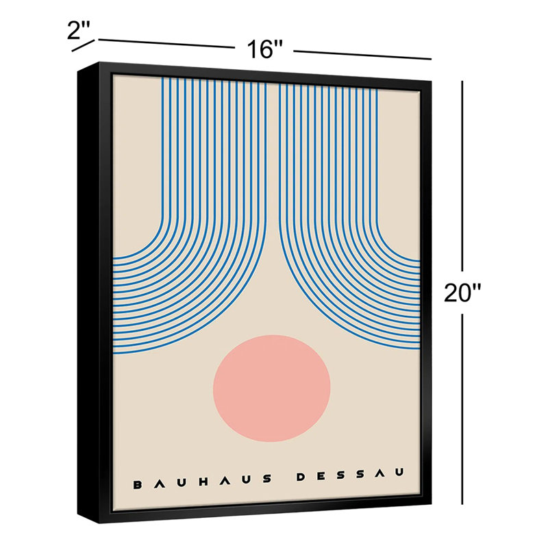 Bauhaus Design, 16" W x 20" H