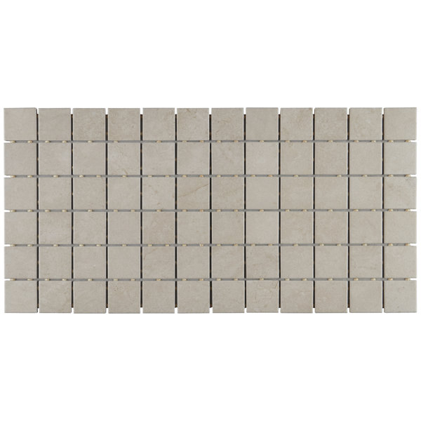Intentional 2" x 2" Ceramic Grid Mosaic Tile