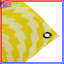 Tapisserie murale illusion optique jaune - Décoration murale optique-2141860206