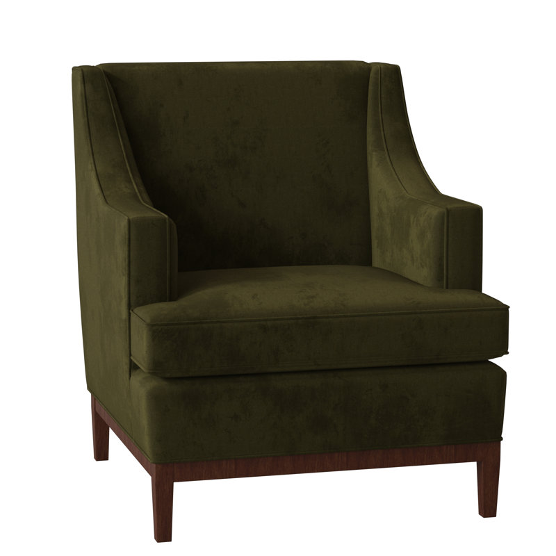 Cardiff Armchair, Grayson Navy, Burnished Brown