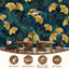 Papier peint adhésif peler et coller sans soudure feuille de gingko doré et feuilles vertes à l'infini Idéal pour la décoration murale en papier autocollant amovible pour le salon Chambre à coucher H 100 po x l 144 po-131468615