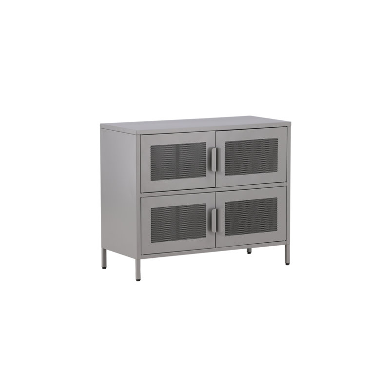 Jakaylin Steel Standard Accent Chest, Light Grey