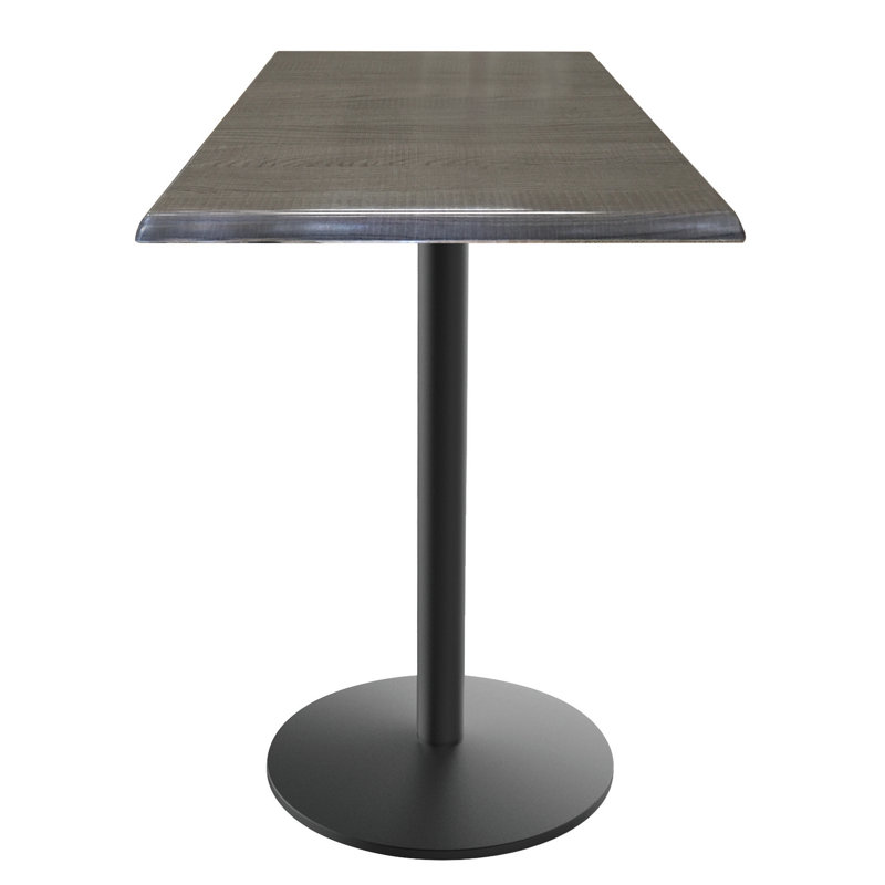 36" Tall, Indoor/Outdoor Table, Charcoal, 30" L x 30" W