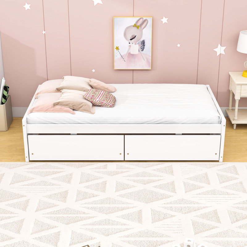 Casstown Twin Daybed with Two Drawers, White