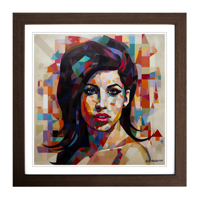 Amy Winehouse Constructivism - Framed Print