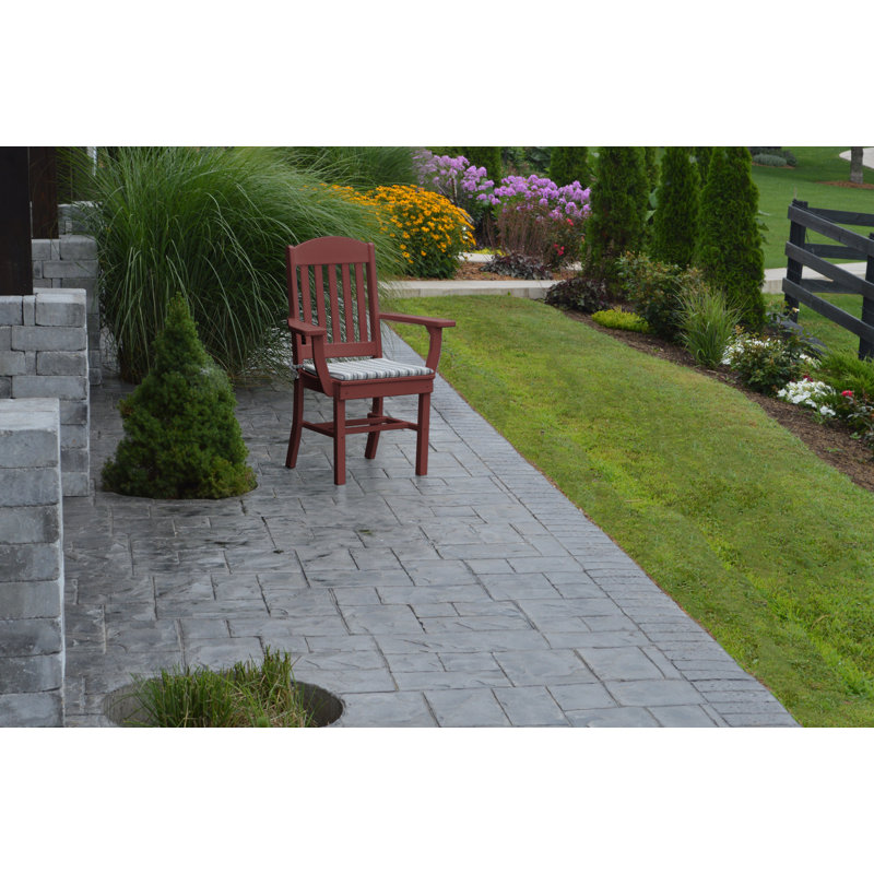 Nettie 4 - Person Patio Dining Set with Round Table, Cherrywood