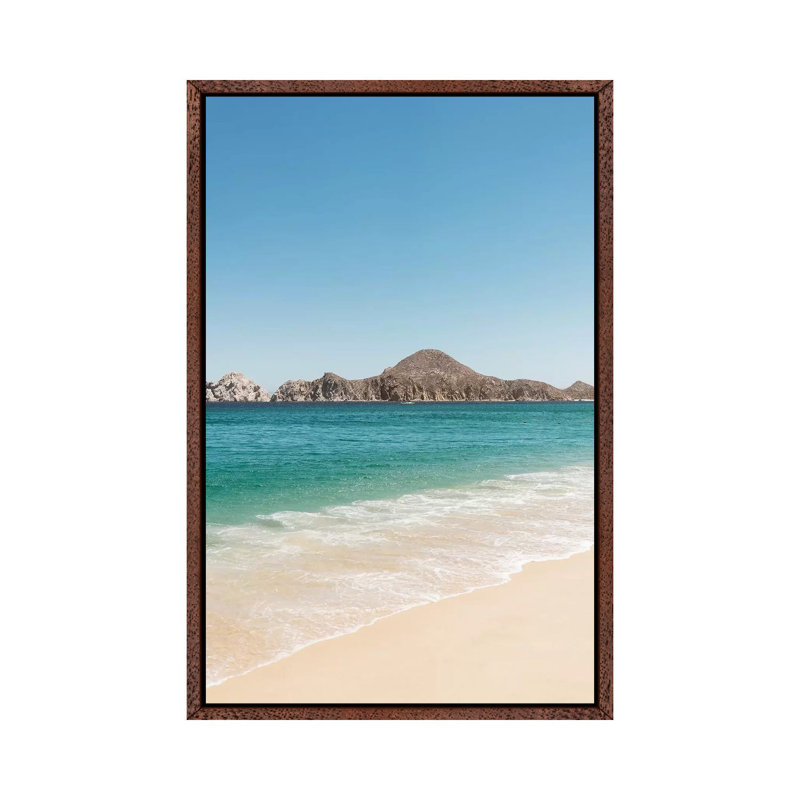 Cabo San Lucas III by Bethany Young - Print on Canvas, 152.4cm H x 101.6cm W x 3.81cm D, Classic Brown Wood Framed