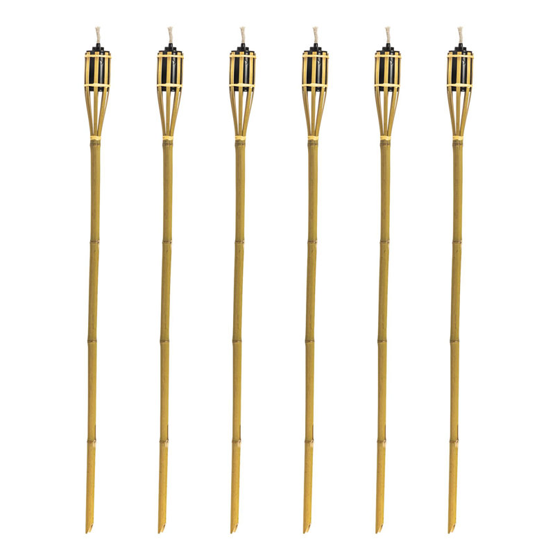 Harbour Housewares Bamboo Garden Torches, Natural